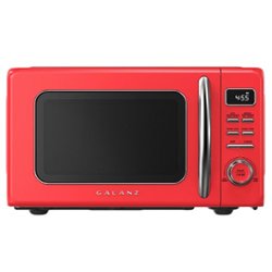 Galanz - 0.9 Cu. Ft Retro MicroWave - Red - Front_Zoom
