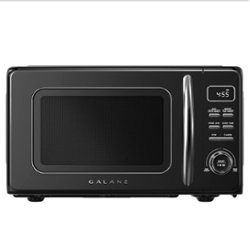 Galanz - 0.9 Cu. Ft Retro MicroWave - Black - Front_Zoom