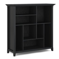 Simpli Home - Amherst Multi Cube Bookcase and Storage Unit - Black - Front_Zoom