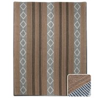Simpli Home - Hart 8 x 10 Area Rug - Taupe,Black - Front_Zoom