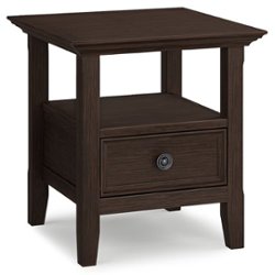 Simpli Home - Amherst End Table - Farmhouse Brown - Front_Zoom