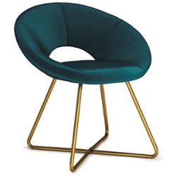 Simpli Home - Barrett Accent Chair - Teal - Front_Zoom