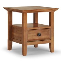 Simpli Home - Amherst End Table - Light Golden Brown - Front_Zoom