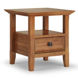 Simpli Home - Amherst End Table - Light Golden Brown - Front_Zoom