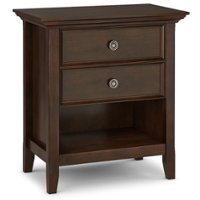 Simpli Home - Amherst Bedside Table - Russet Brown - Front_Zoom