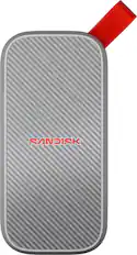 Front. SANDISK - 1TB External USB 3.2 Gen 2 Type C Portable SSD - Grey.