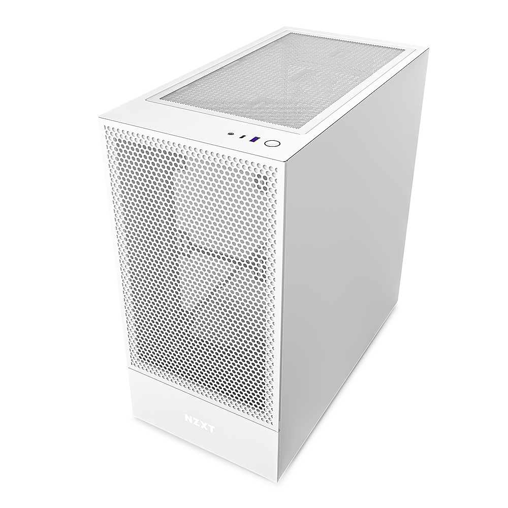 NZXT H5 Flow RGB Compact ATX Mid-Tower PC Gaming Case – High Airflow  Perforated Front Panel Tempered Glass Side Cable Management 2 x F140 Core  Fans