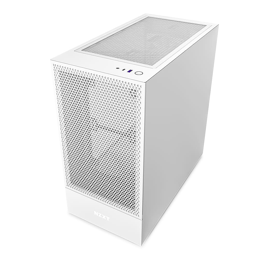 Alt View 11. NZXT - H5 Flow ATX Mid-Tower Case - White.