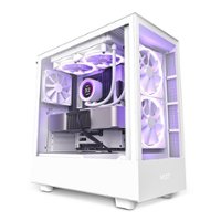 NZXT - H5 Elite ATX Mid-Tower Case - White - Front_Zoom