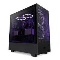 NZXT - H5 Flow ATX Mid-Tower Case - Black - Front_Zoom