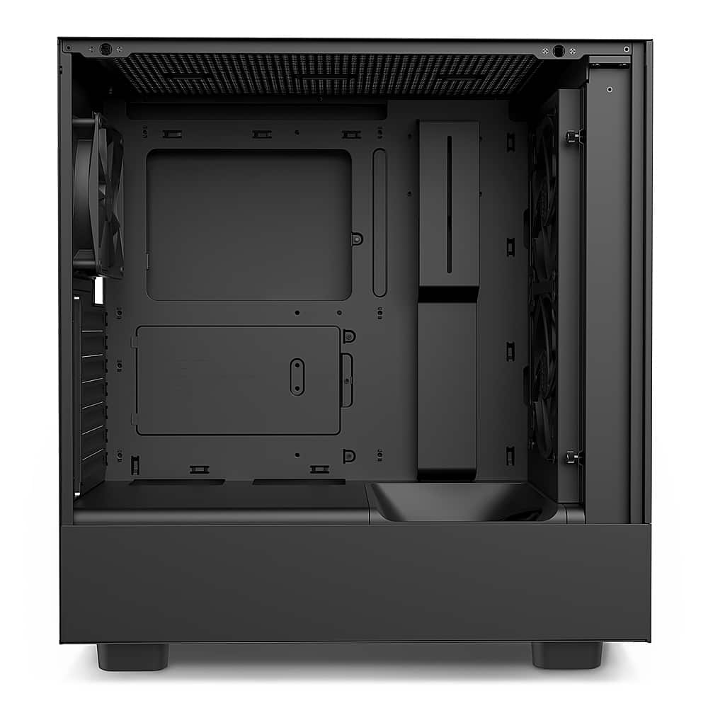 Alt View 12. NZXT - H5 Flow ATX Mid-Tower Case - Black.