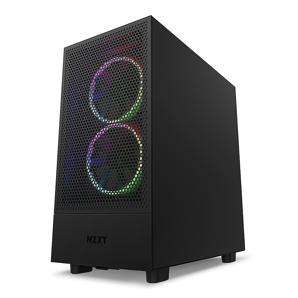 Alt View 14. NZXT - H5 Flow ATX Mid-Tower Case - Black.