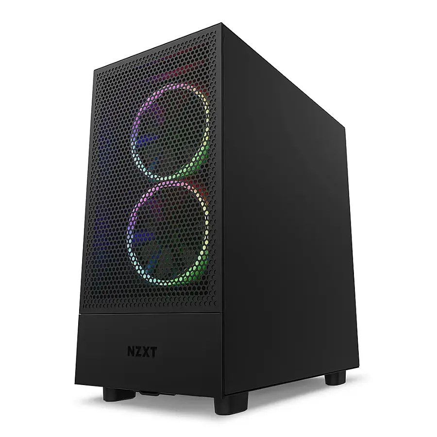 Nzxt H5 Flow Atx Mid Tower Pc Case Black Cc-h51fb-01 - Open Box - Best Buy