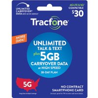 Tracfone - $30 Smartphone Unlimited Talk & Text plus 5 GB Plan (Email Delivery) [Digital] - Front_Zoom