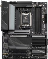 GIGABYTE - X670 AORUS ELITE AX (Socket AM5) AMD X670 ATX DDR5 Wi-Fi 6E Motherboard - Black - Front_Zoom
