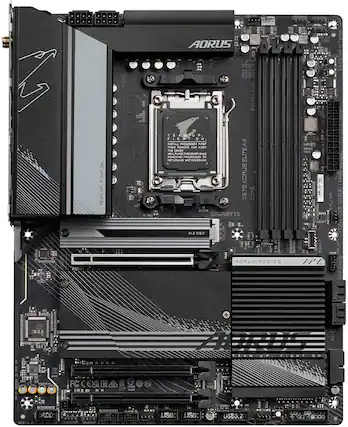 Front. GIGABYTE - GIGABYTE - X670 AORUS ELITE AX (Socket AM5) AMD X670 ATX DDR5 Wi-Fi 6E Motherboard - Black.