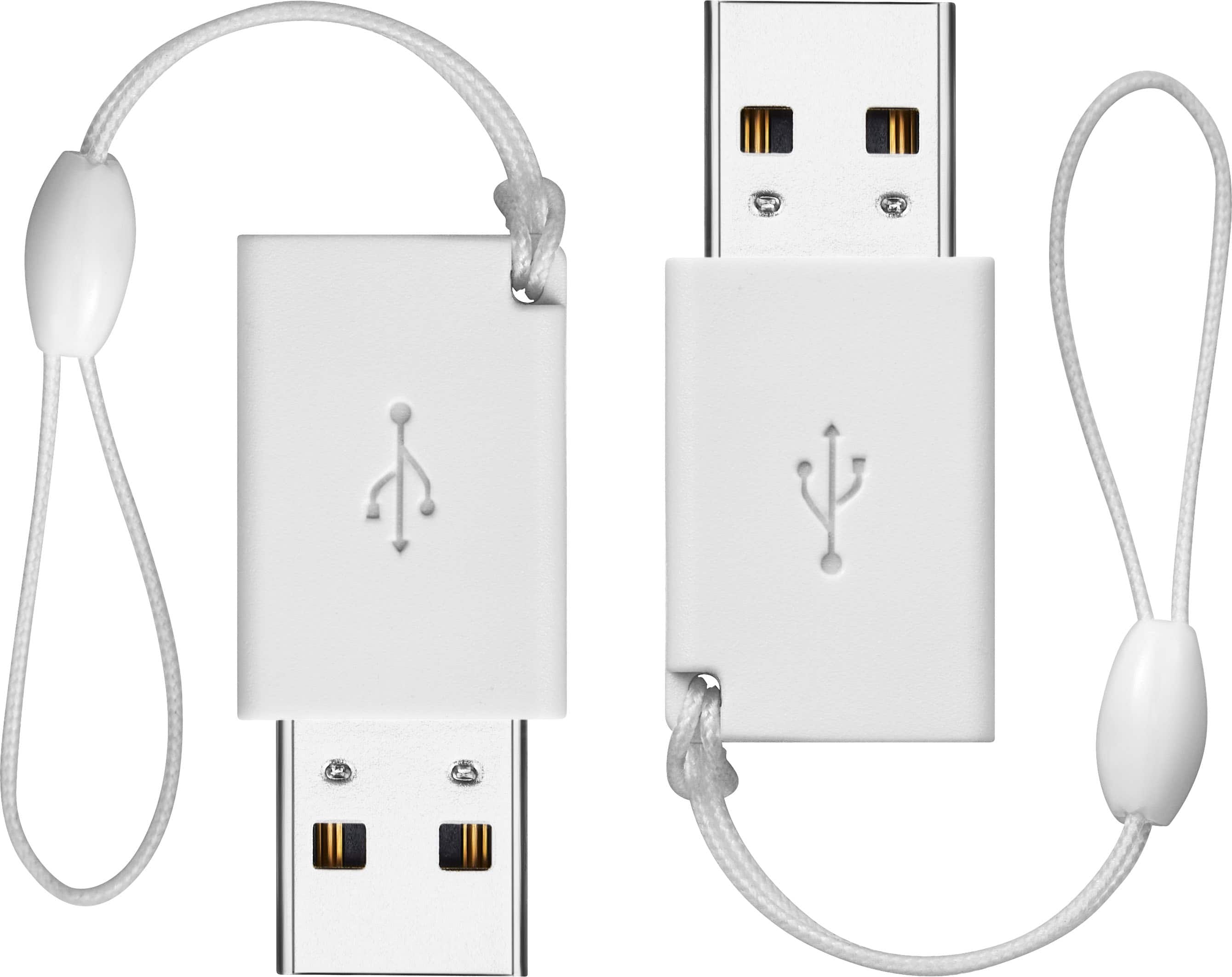 Alt View 17. Best Buy essentials™ - Female USB-C to Male USB Adapter (2-Pack) - White.