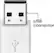 Alt View 12. Best Buy essentials™ - Female USB-C to Male USB Adapter (2-Pack) - White.