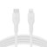 Alt View 11. Belkin - BoostCharge Flex Silicone USB-C to Lightning Cable 6.6FT, MFi-Certified Charging Cable with Cable Clip - White.