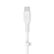 Alt View 1. Belkin - BoostCharge Flex Silicone USB-C to Lightning Cable 6.6FT, MFi-Certified Charging Cable with Cable Clip - White.