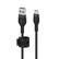 Front. Belkin - BoostCharge Pro Flex Braided USB Type C to A Cable 6.6FT, USB-IF Certified Power Delivery for iPhone 15 and Samsung - Black.