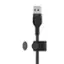 Alt View 1. Belkin - BoostCharge Pro Flex Braided USB Type C to A Cable 6.6FT, USB-IF Certified Power Delivery for iPhone 15 and Samsung - Black.