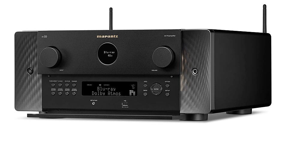 Back. Marantz - AV 10 125W 15.4-Ch Pre Amplifier - Black.