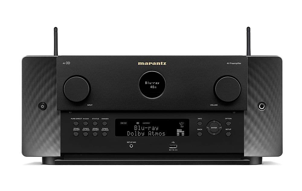 Angle. Marantz - AV 10 125W 15.4-Ch Pre Amplifier - Black.