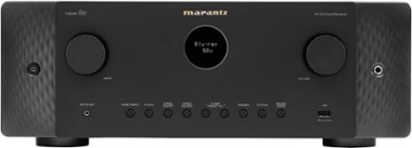 Marantz - Cinema 60 100W 7.2-Ch Bluetooth Capable with HEOS 8K Ultra HD HDR Compatible A/V Home Theater Receiver with Alexa - Black - Front_Zoom
