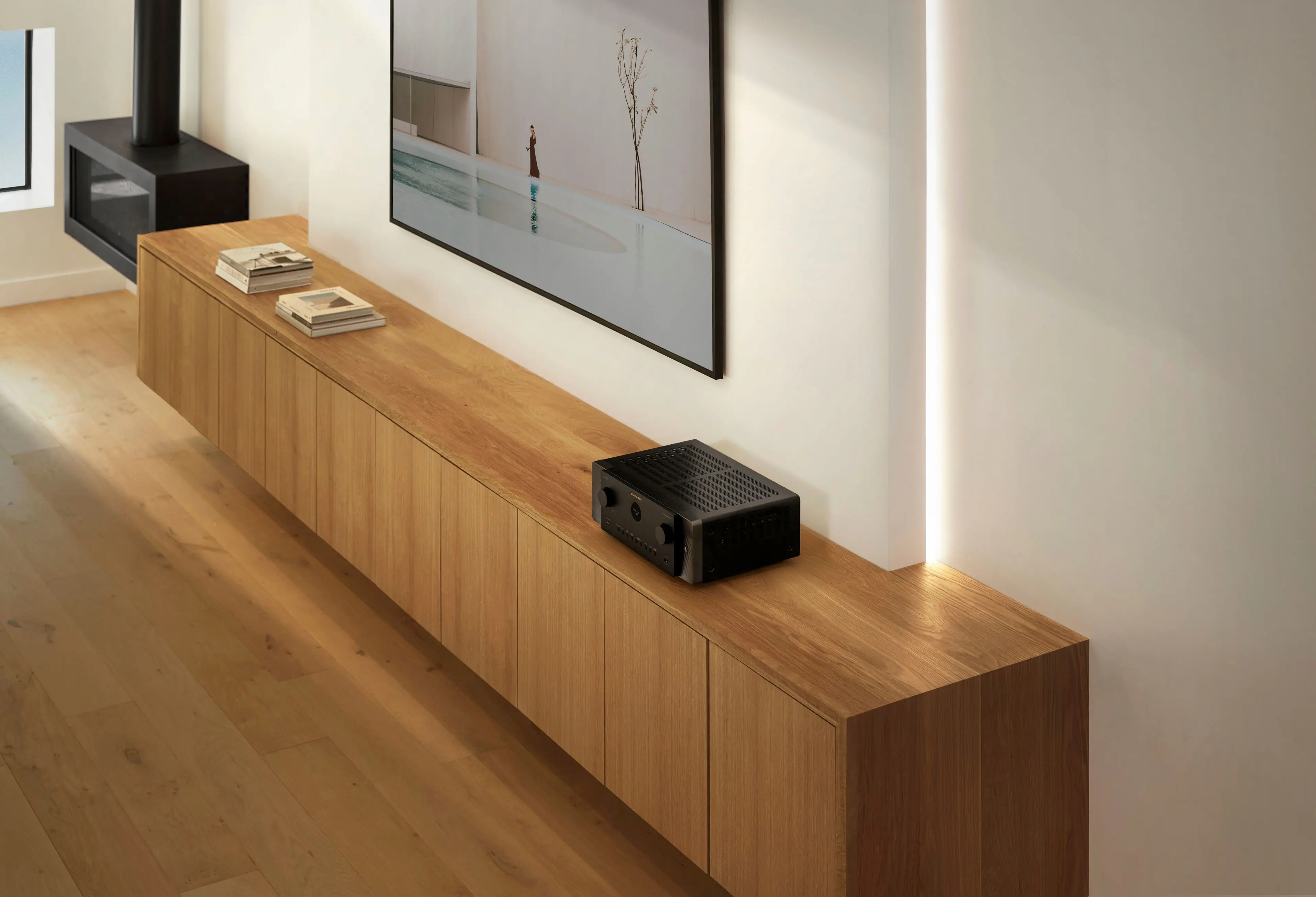 Alt View 16. Marantz - Cinema 60 100W 7.2-Ch Bluetooth Capable with HEOS 8K Ultra HD HDR Compatible A/V Home Theater Receiver with Alexa - Black.