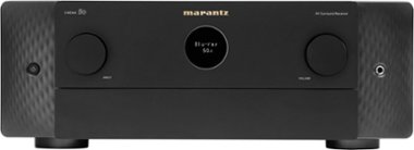 Marantz - Cinema 50 110W 9.4-Ch Bluetooth Capable with HEOS 8K Ultra HD HDR Compatible A/V Home Theater Receiver with Alexa - Black - Front_Zoom
