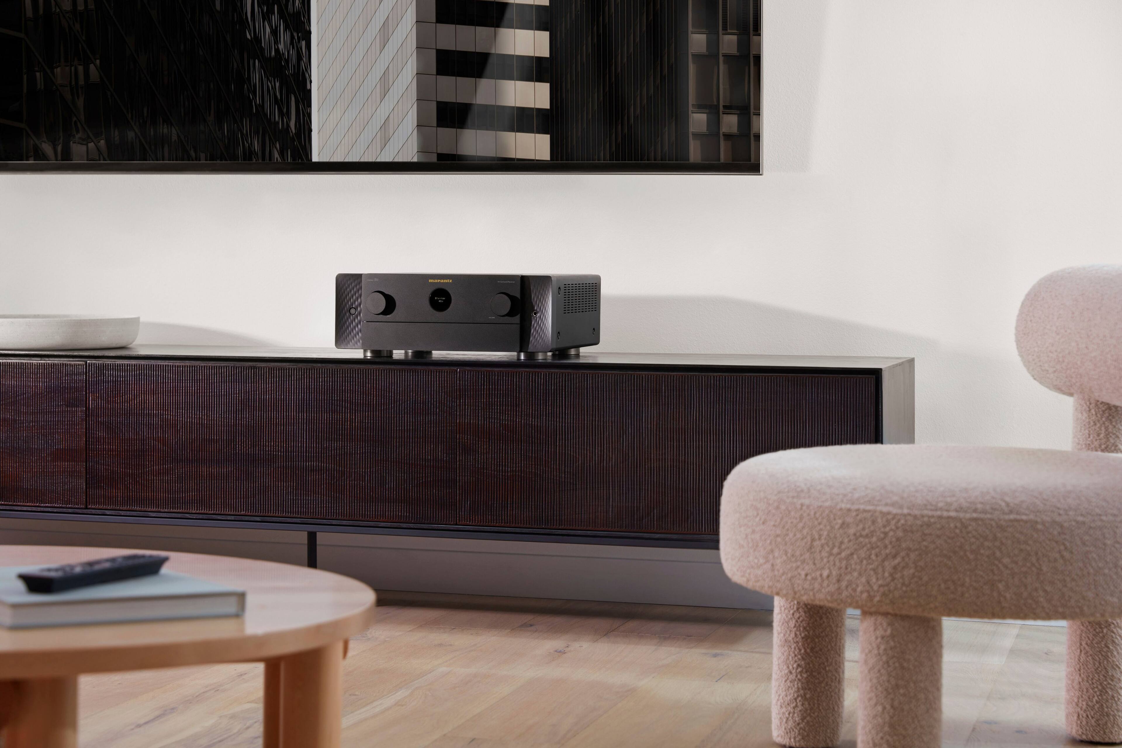 Alt View 15. Marantz - Cinema 50 110W 9.4-Ch Bluetooth Capable with HEOS 8K Ultra HD HDR Compatible A/V Home Theater Receiver with Alexa - Black.