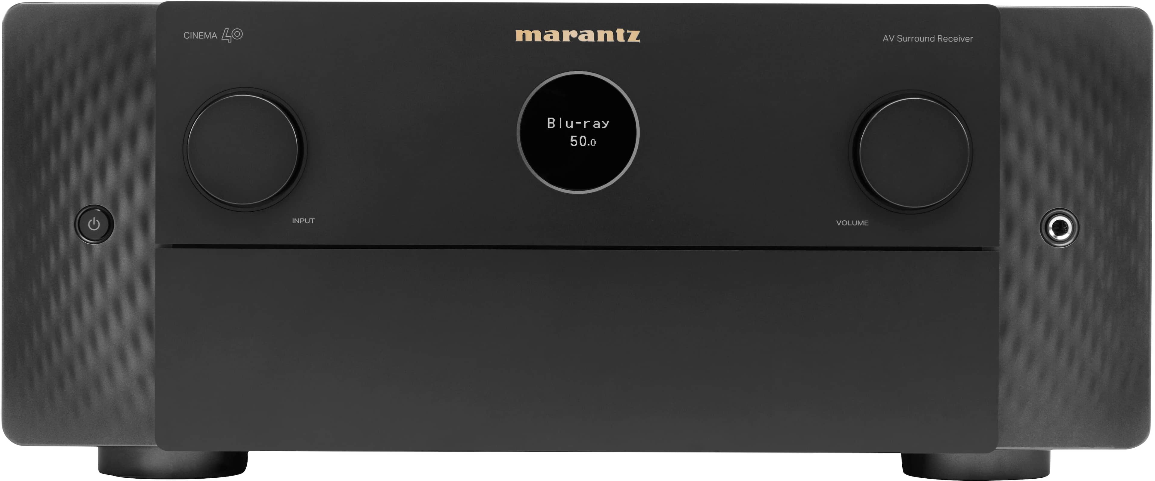 Marantz - Cinema 40 125W 9.4 Ch Bluetooth Capable with HEOS and Dolby Atmos 8K Ultra HD A/V Home Theater Receiver with Alexa - Black - Front_Zoom