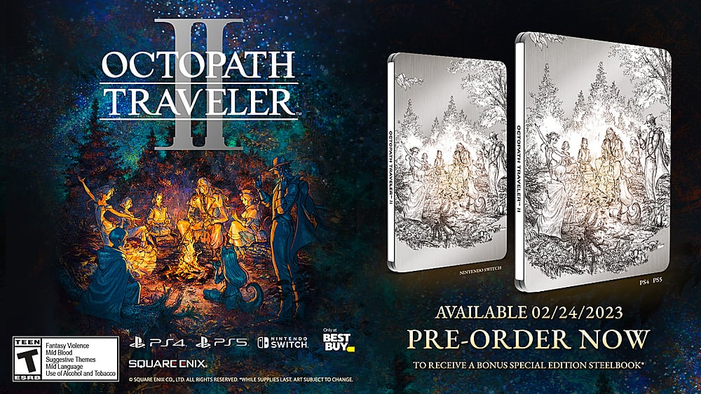 Octopath Traveler II Reveals Best Buy-Exclusive Steelbook - Noisy