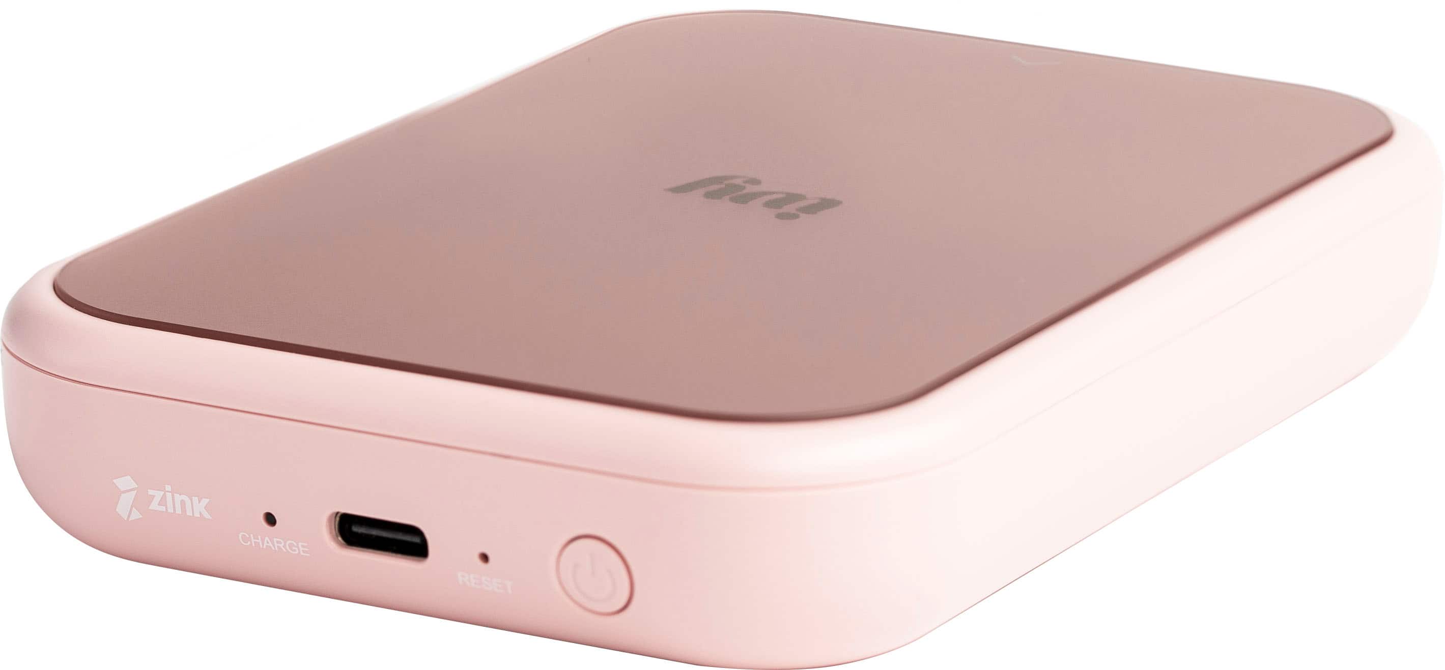 Angle. Canon - IVY 2 Mini Photo Printer - Blush Pink.