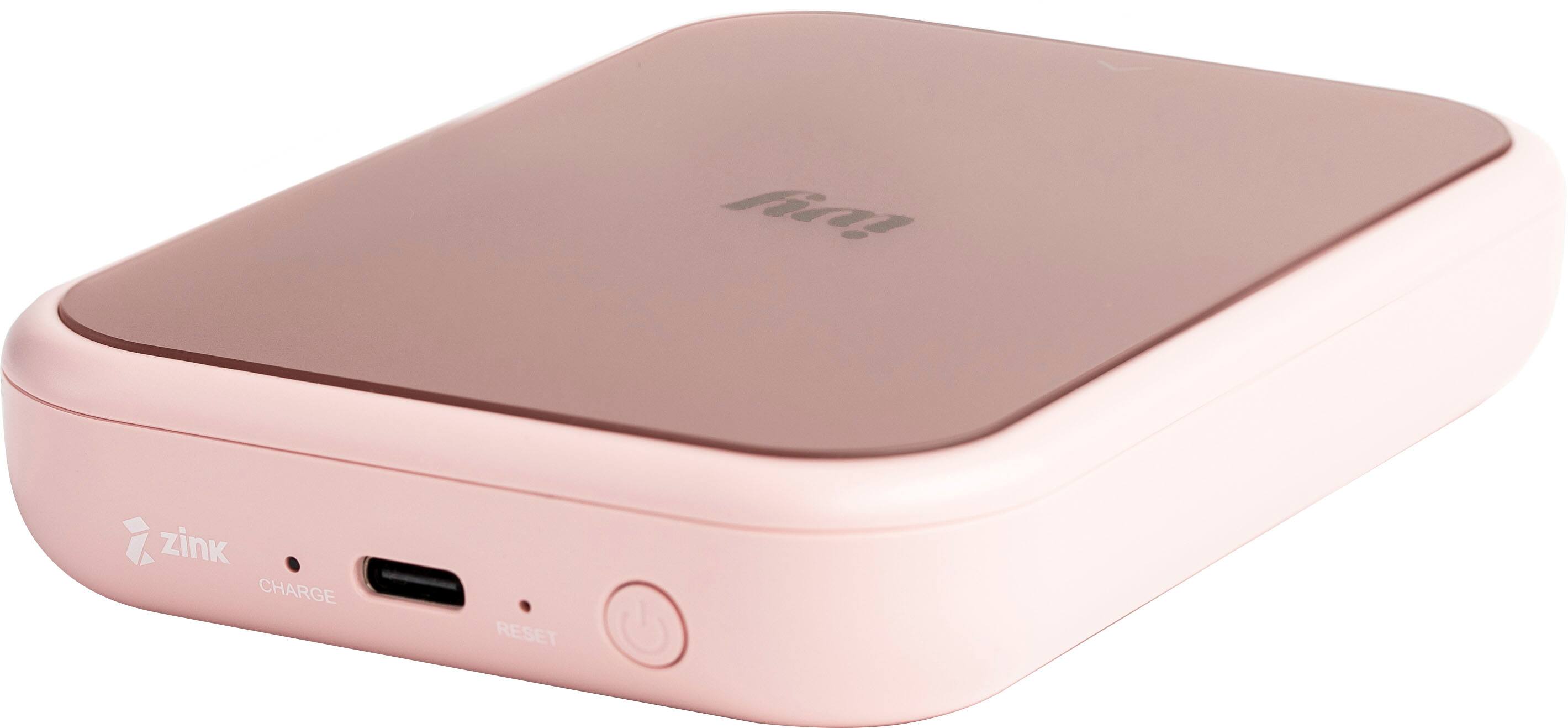 Angle. Canon - IVY 2 Mini Photo Printer - Blush Pink.