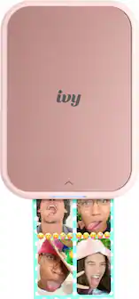 Front. Canon - IVY 2 Mini Photo Printer - Blush Pink.