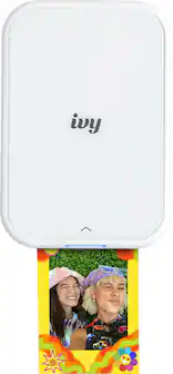 Front. Canon - IVY 2 Mini Photo Printer - Pure White.