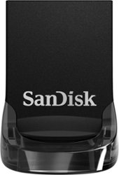 SanDisk - Ultra Fit 512GB USB 3.1 Flash Drive - Black - Front_Zoom