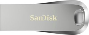 SanDisk - Ultra Luxe 512GB USB 3.1 Flash Drive - Silver - Front_Zoom