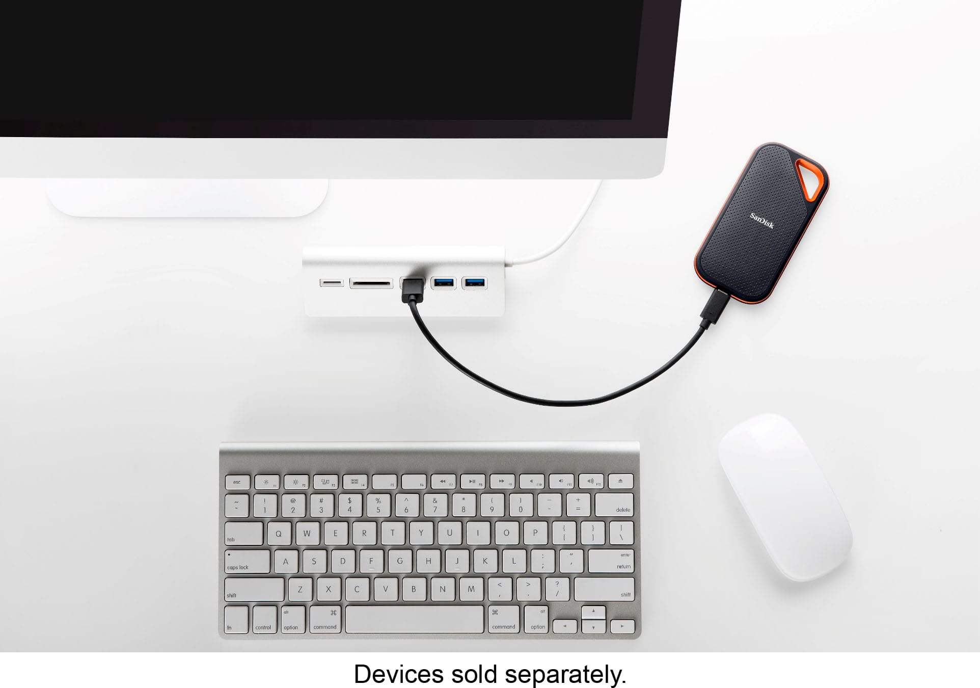 Alt View 14. SanDisk - Extreme Pro Portable 4TB External USB-C NVMe SSD - Black.