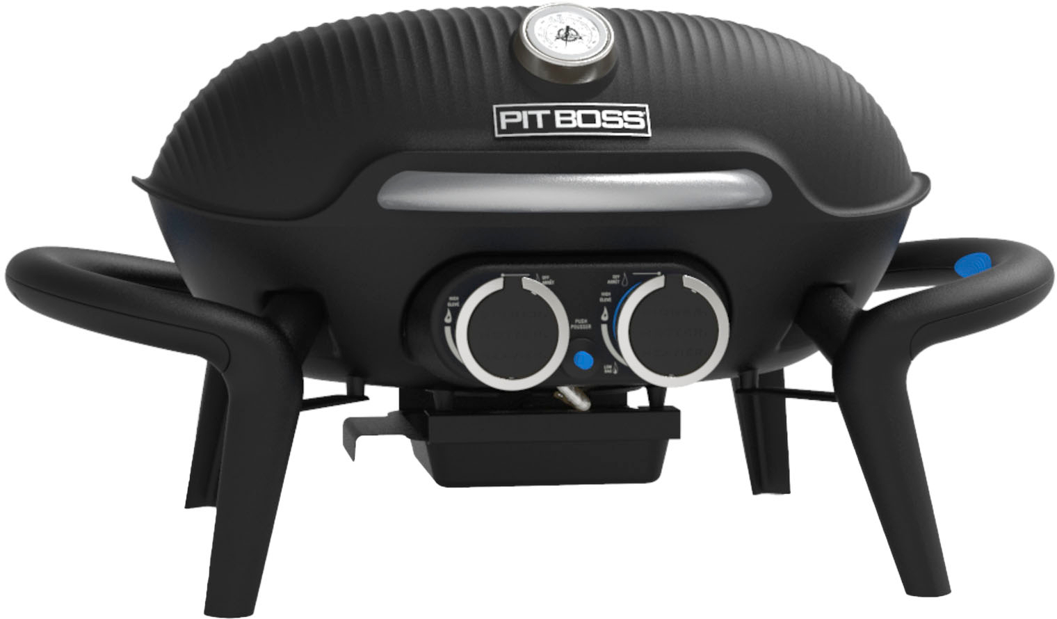 Angle View: Pit Boss - 2-Burner Portable Gas Grill - Black Sand