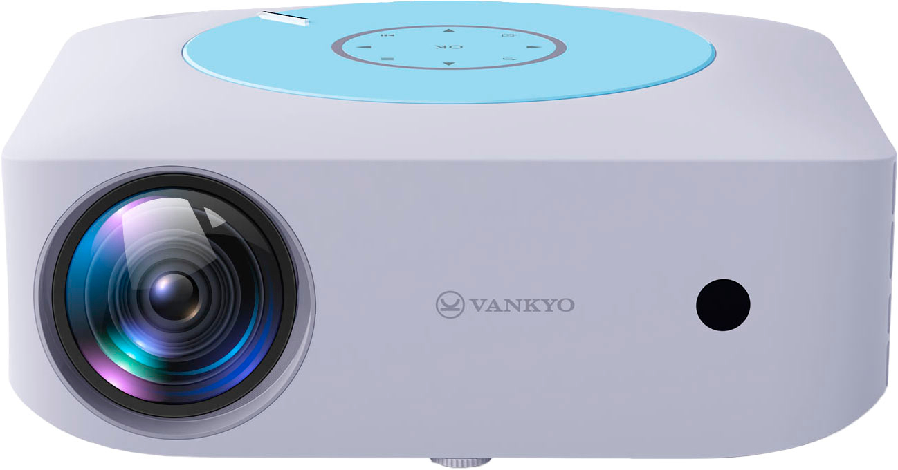 Vankyo - Leisure E30TBS Native 1080P Wireless Projector, screen included - White/Blue