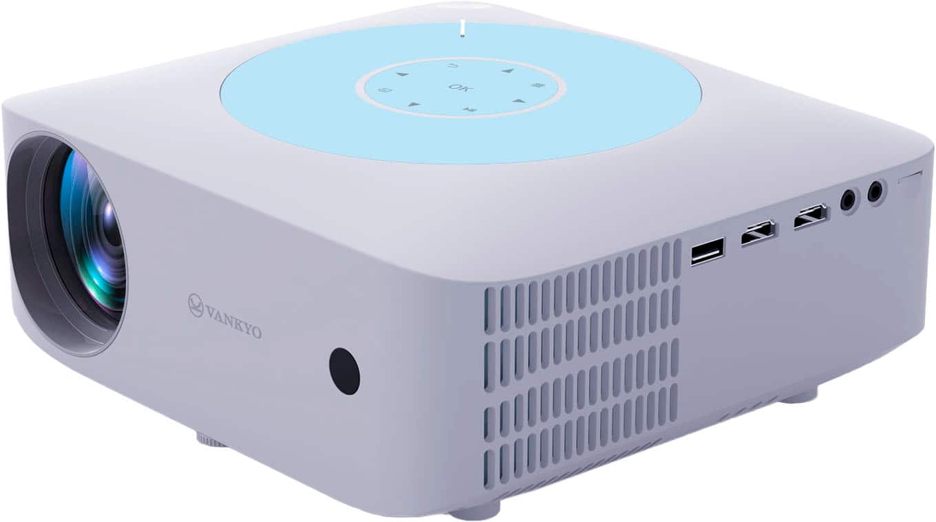 Alt View 12. Vankyo - Leisure E30TBS Native 1080P Wireless Single LCD Projector, Screen Included - White/Blue.