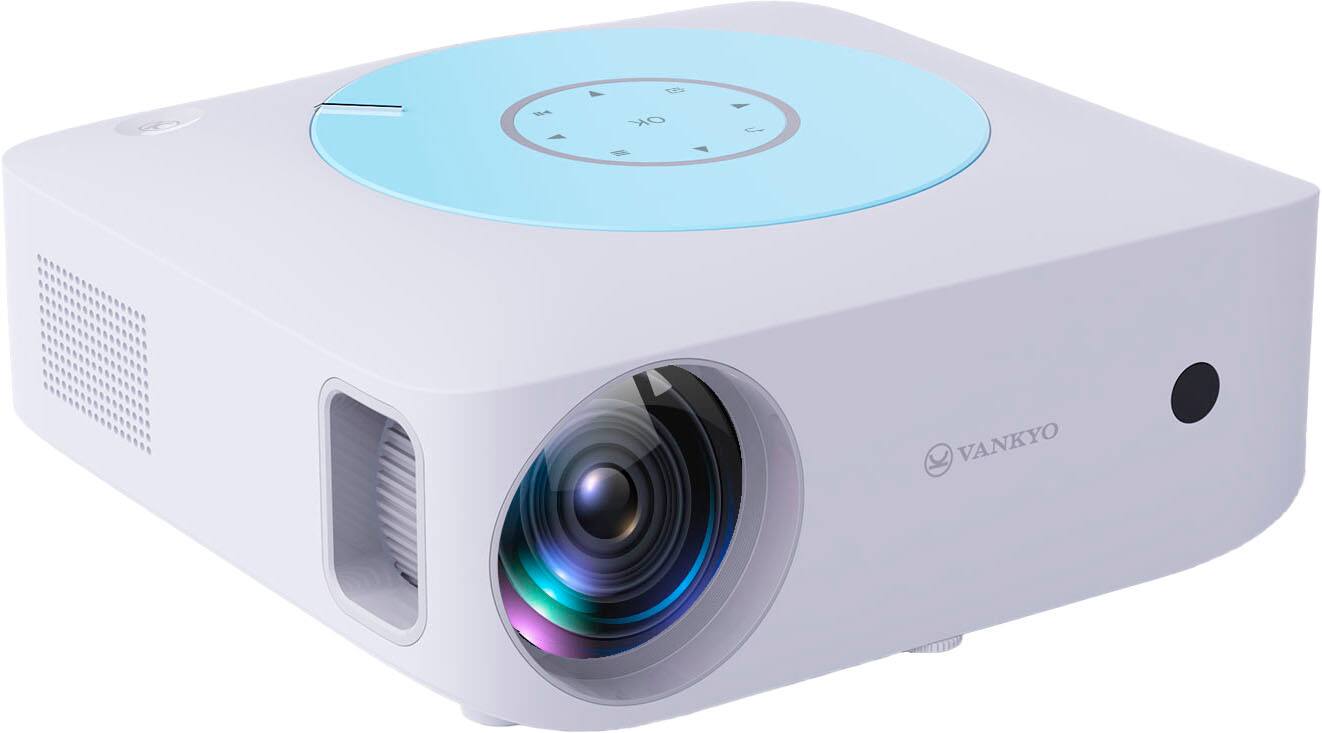 Alt View 13. Vankyo - Leisure E30TBS Native 1080P Wireless Single LCD Projector, Screen Included - White/Blue.