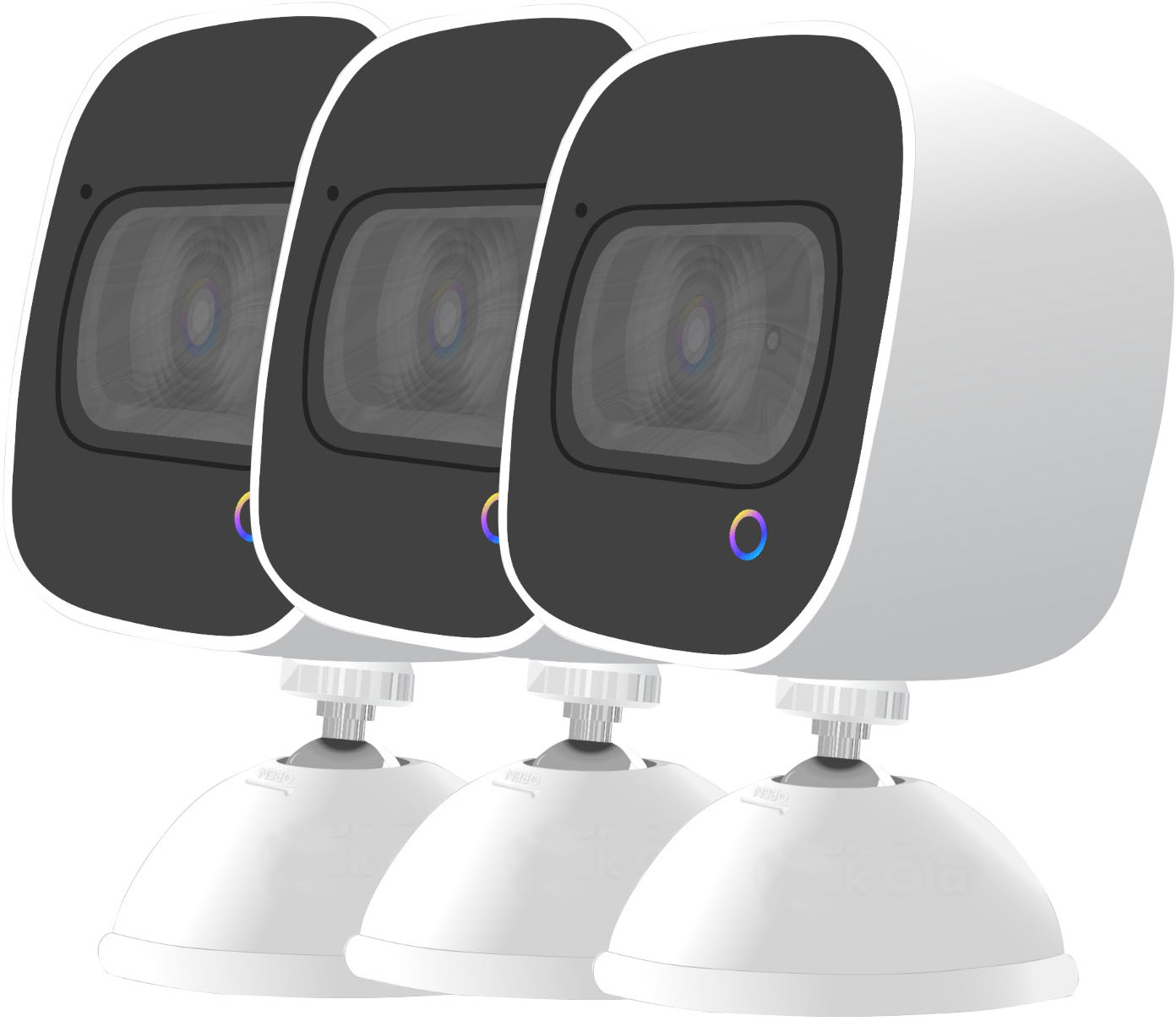 Shop Blink Mini Plug-in Smart Indoor Security Camera 3-Pack Bundle, White  at