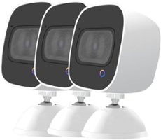 OLA USA - Ask OLA! 2 Way Voice Command Smart Security Camera w/Fall Detection 3 Pack - White - Front_Zoom