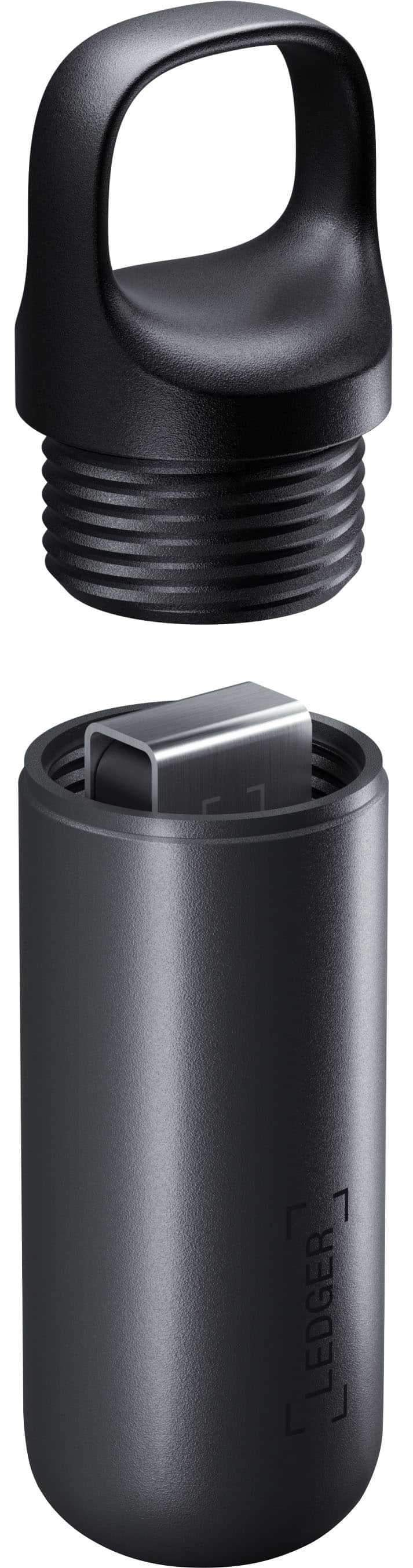 Front. Ledger - Nano S Plus Crypto Hardware Wallet Pod - Black.