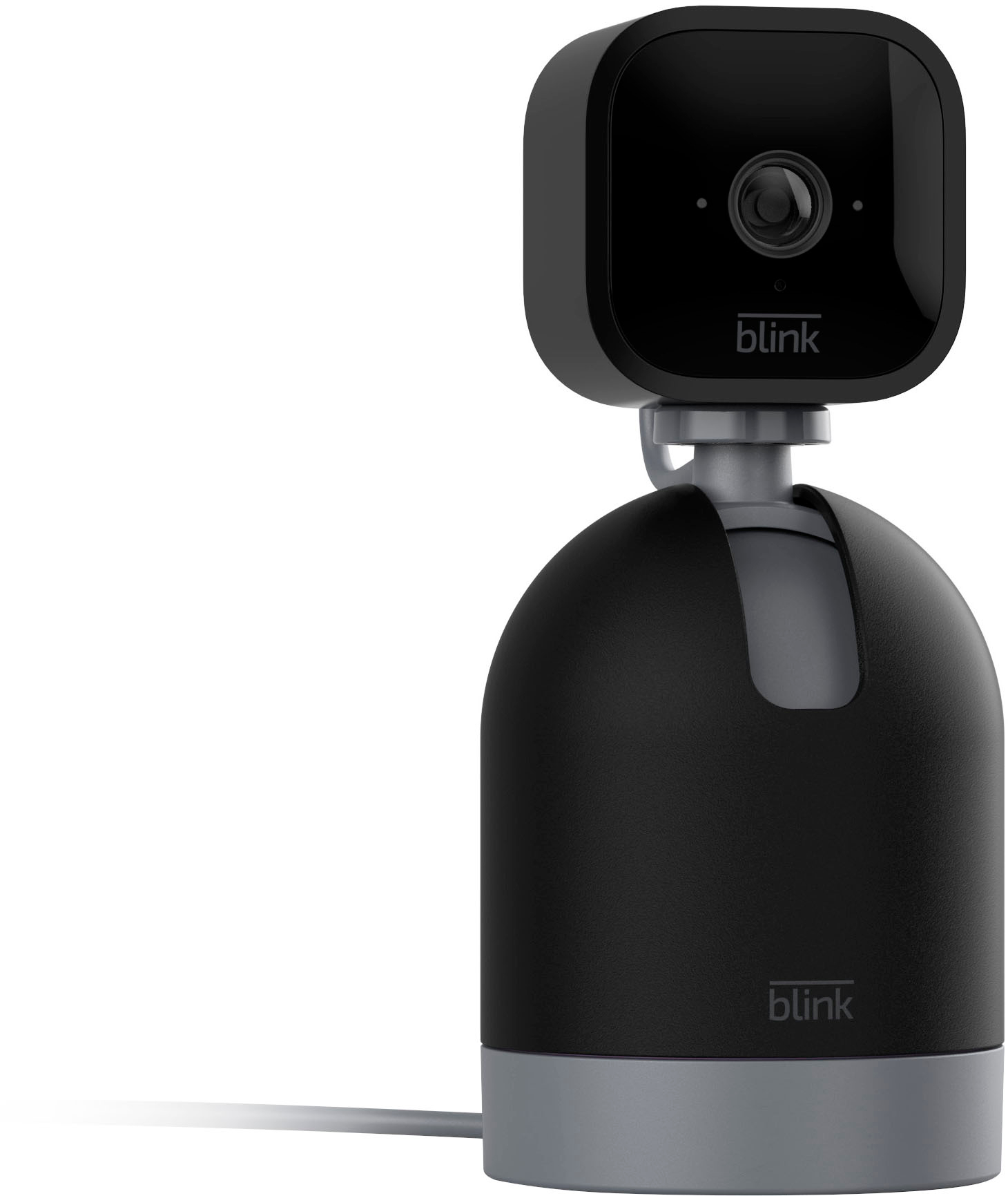 Blink Mini Pan-Tilt Alexa-Enabled Indoor Rotating Plug-In Smart Security Camera - Black