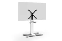 Front. Salamander Designs - Acadia TV Stand for most TVs up to 85" - White.
